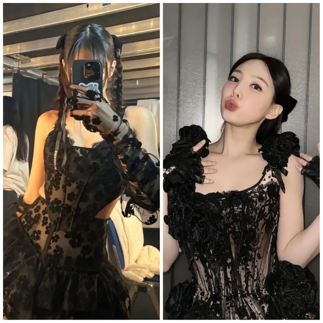 Nayeon copying Jennie