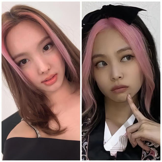 Nayeon copying Jennie