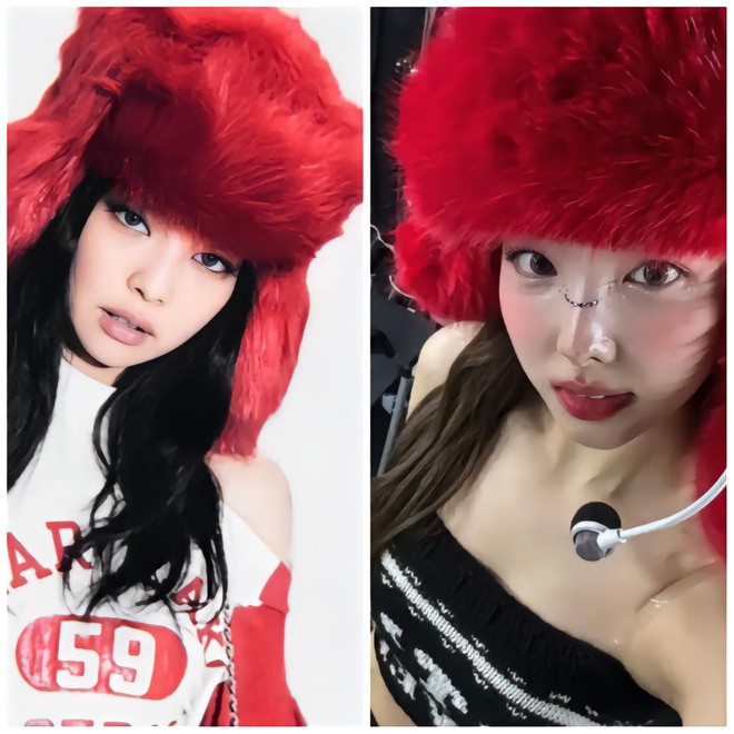 Nayeon copying Jennie