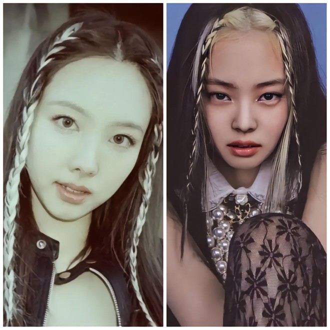 Nayeon copying Jennie