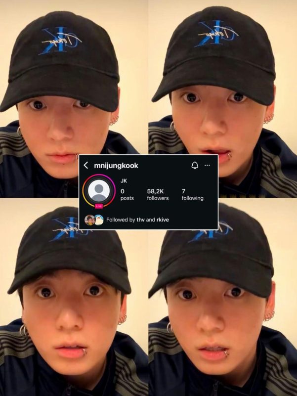Jungkook new Instagramselfie' '' 'ungkook' 'cap' 'instagram.